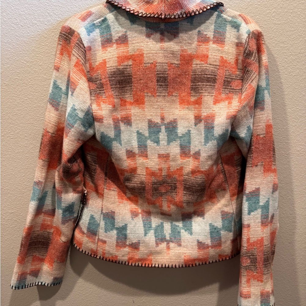 Multicolor Patterned Women's Jacket - image 4